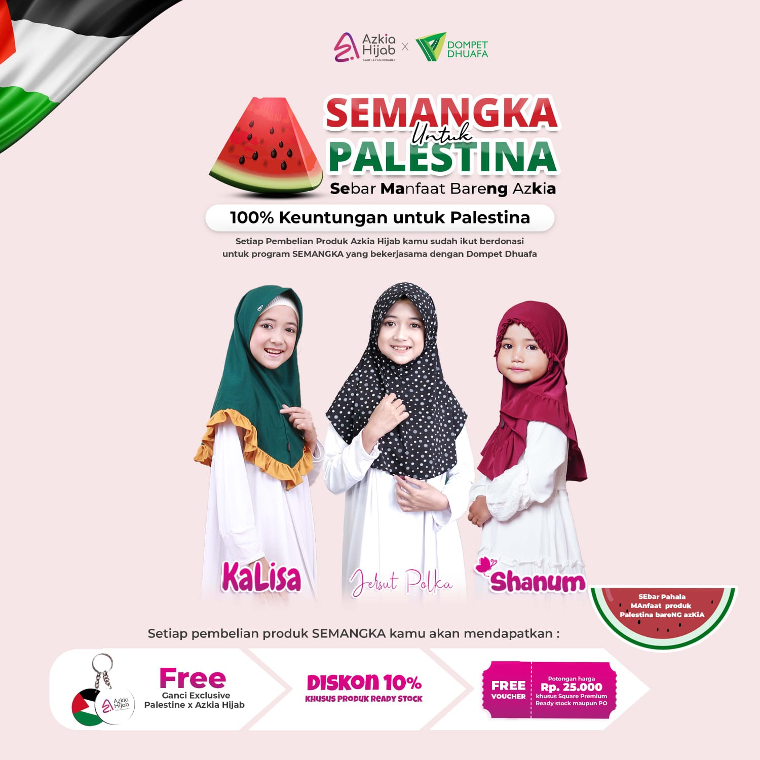 Azkia X Dompet Dhuafa untuk Palestina image